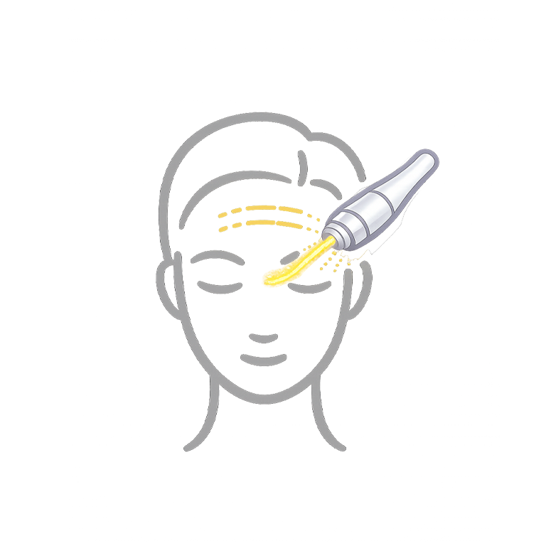 Stirnfalten mit Endolift behandeln